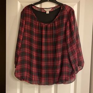 Christopher & Banks Top with underneath tank